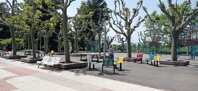 Zona deportiva del paseo de Papalaguinda de León